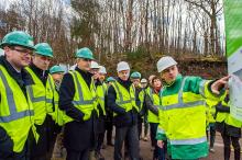 Visite du chantier du barrage du Pont-du-Roi (Saône-et-Loire)