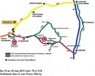 Travaux sur la RN 79 (Saône-et-Loire)