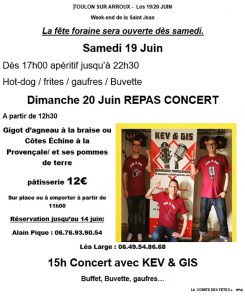 Fête de la Saint Jean à Toulon-sur-Arroux