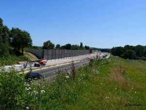 Suivi du chantier de mise à 2X2 voies de la RCEA à La Fiole