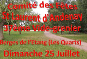 37ème vide grenier à Saint-Laurent-d’Andenay