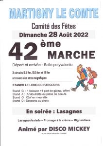 Comité des fêtes de Martigny le Comte (Sortir)