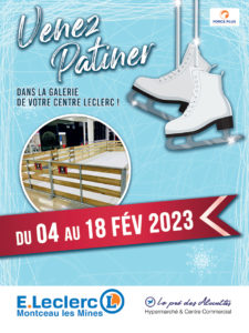 Venez patiner dans la galerie de votre centre Leclerc de Montceau