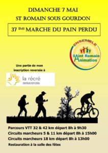 37ème marche du pain perdu à Saint Romain Sous Gourdon