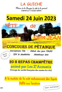 Fête de « La Saint Jean » à la Guiche