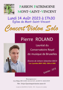 Association “Passion Patrimoine” de Mont-Saint-Vincent (Sortir)