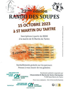 23ème rando des soupes à Saint-Martin-du-Tartre