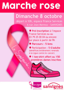 Marche d’octobre rose à Sanvignes