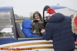 Pouilloux, pas de traineau mais un  Ecoflyer 135 CDI pour le couple Noël