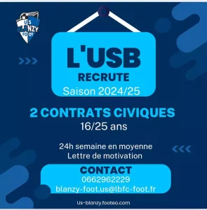 L’ US Blanzy Foot recrute