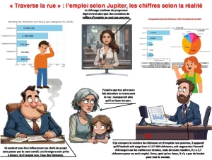 « Traverse la rue » : l’emploi selon Jupiter, les chiffres selon la réalité