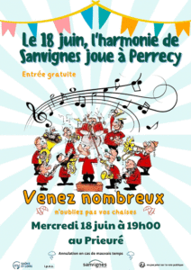 L’harmonie de Sanvignes joue à Perrecy-les-Forges