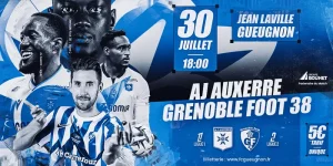 Jean Laville accueille la rencontre AJ Auxerre / Grenoble Foot 38