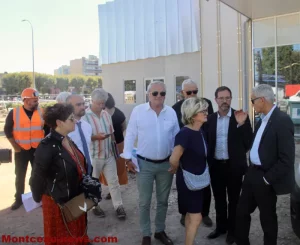 CCM : David Marti en visite sur les chantiers à Montceau