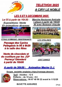 Ciry-le-Noble : Téléthon 2025