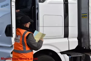 Rond-point Jeanne Rose : opération de contrôle des conditions d’exercice de la profession de transporteur routier