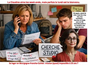 La Claudine aime les week-ends, mais parfois le lundi est le bienvenu.