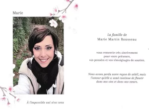 Avis de remerciements