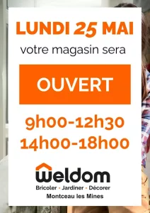 Votre magasin Weldom – Montceau