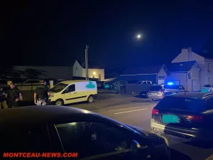 CRS renversé à Montceau-les-Mines