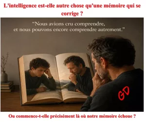 L’intelligence est-elle autre chose qu’une mémoire qui se corrige ?