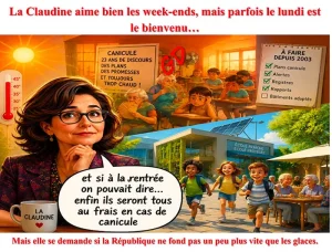 La Claudine aime bien les week-ends, mais parfois le lundi est le bienvenu…