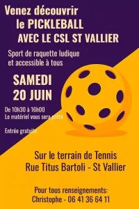 Le pickleball prend son essor à Saint-Vallier