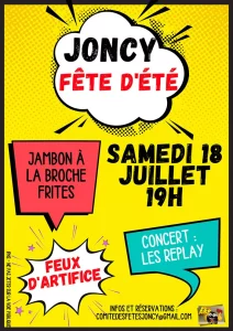Joncy : la Fête d’été promet une soirée festive entre gourmandise, musique et feu d’artifice