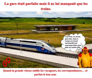 La gare était parfaite. Il ne lui manquait que les trains.