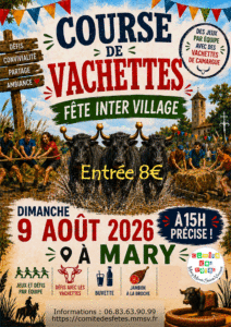 Course de vachettes à Mary : une après-midi de jeux, de rires… et de forte affluence attendue