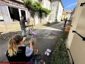 Peintres et brocante : le village de Mont Saint-Vincent se transforme en galerie à ciel ouvert
