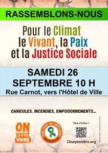 Montceau-les-Mines : un rassemblement citoyen pour le climat et la justice sociale